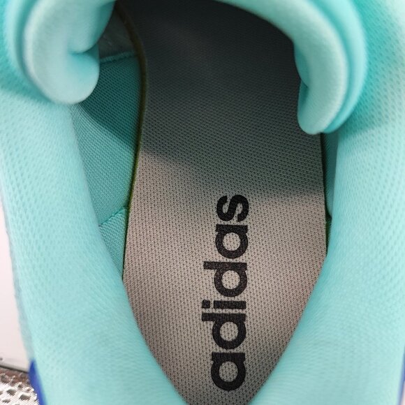 Adidas VL Court Bold Women's Size 9.5 Blue Suede Sneakers Casual JS3813 - Picture 9 of 10